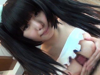 Great close up in japanese teen blowjob pov