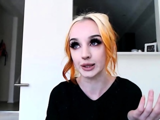 Curly Blonde Teen Records Solo Dildo Masturbation More at