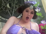 Bbw woman solo toying masturbation