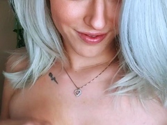 blonde teen pregnant girl has her pussy masturbated